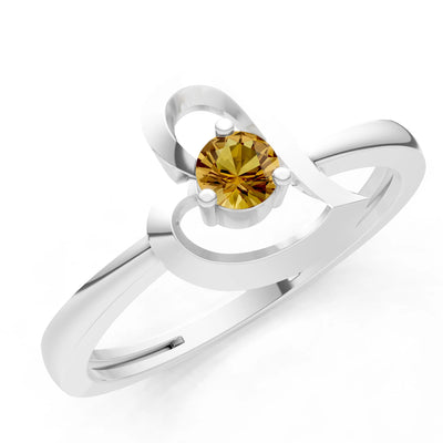 Amora Heart Tiny Solitaire Ring