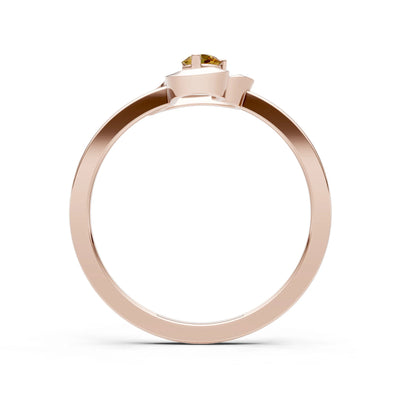 Amora Heart Tiny Solitaire Ring