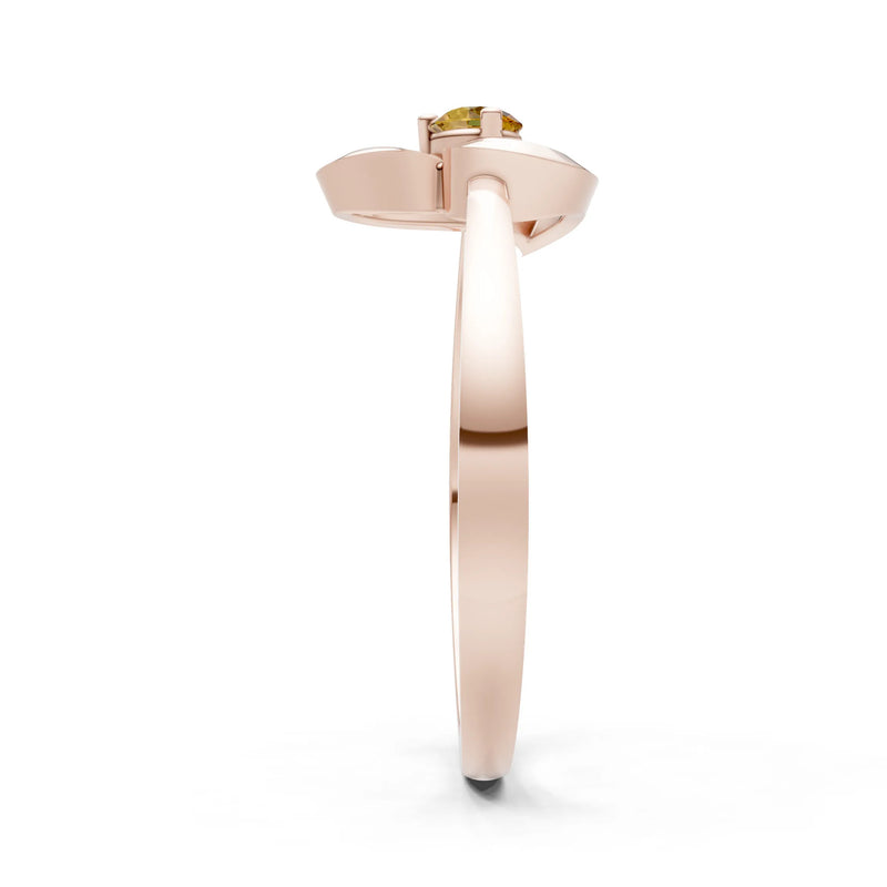 Amora Heart Tiny Solitaire Ring