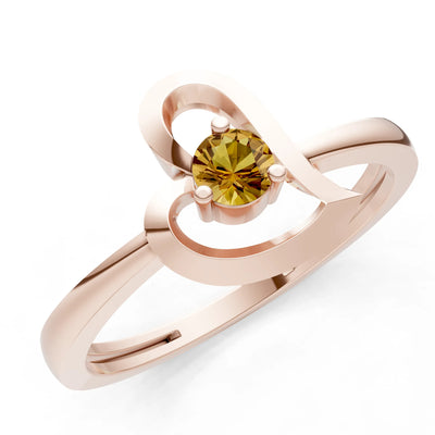 Amora Heart Tiny Solitaire Ring