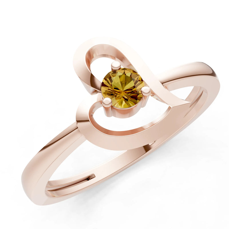 Amora Heart Tiny Solitaire Ring