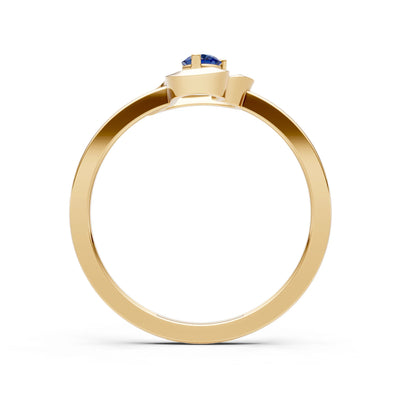 Amora Heart Tiny Solitaire Ring