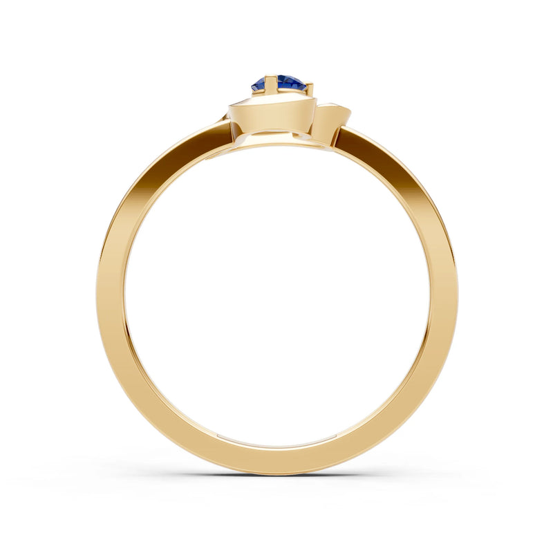 Amora Heart Tiny Solitaire Ring
