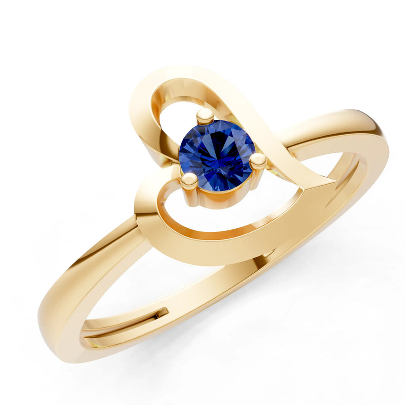 Amora Heart Tiny Solitaire Ring