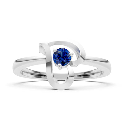 Amora Heart Tiny Solitaire Ring
