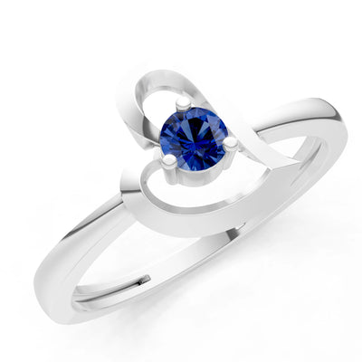 Amora Heart Tiny Solitaire Ring