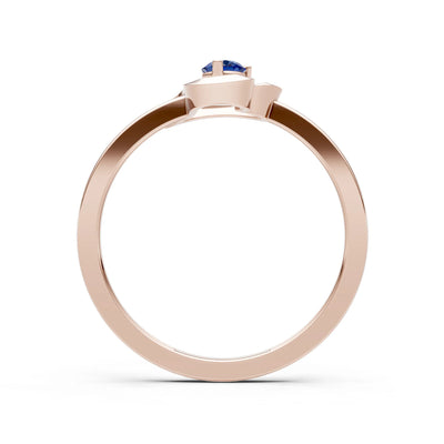 Amora Heart Tiny Solitaire Ring