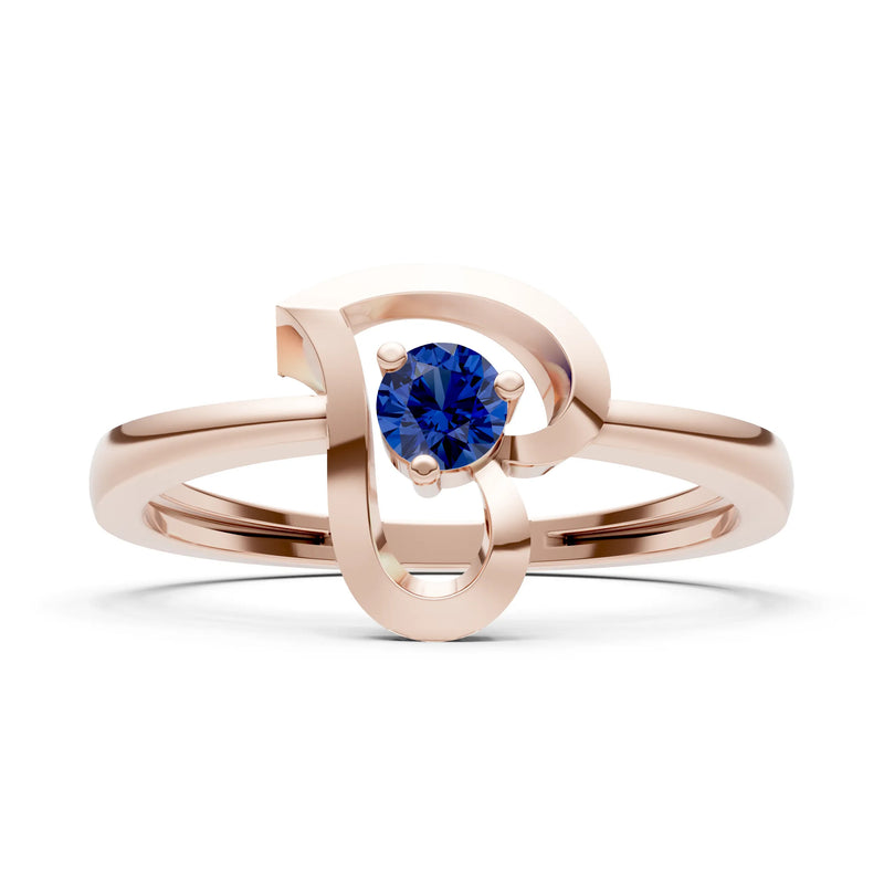Amora Heart Tiny Solitaire Ring
