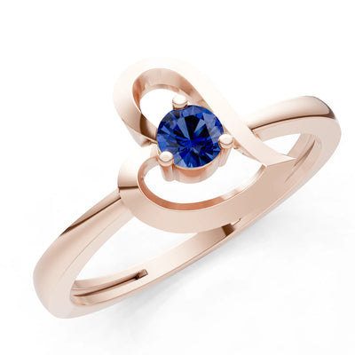 Amora Heart Tiny Solitaire Ring