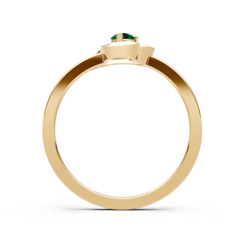 Amora Heart Tiny Solitaire Ring