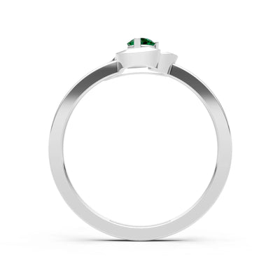 Amora Heart Tiny Solitaire Ring