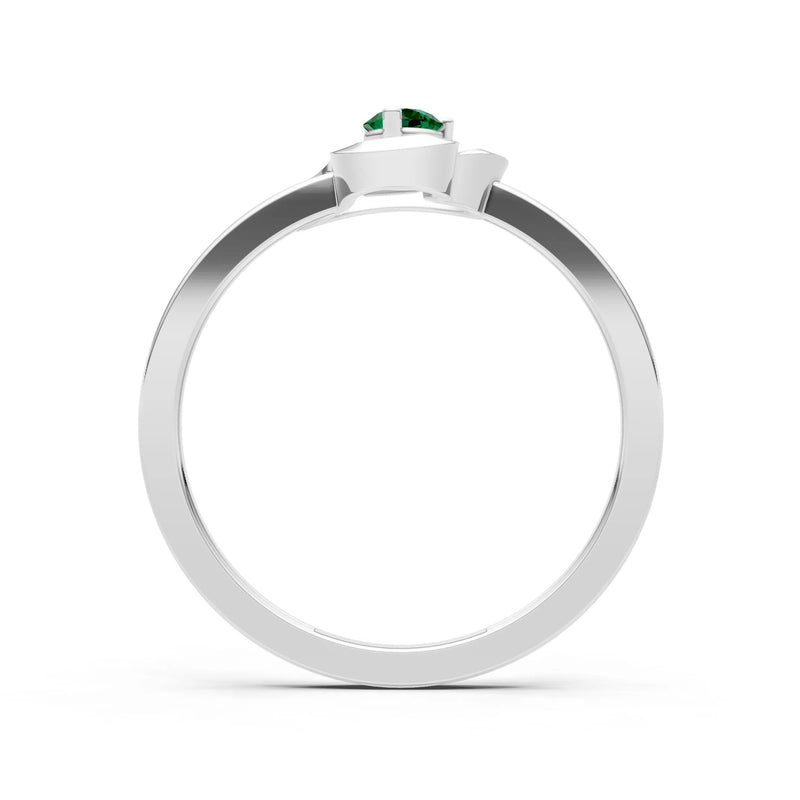 Amora Heart Tiny Solitaire Ring