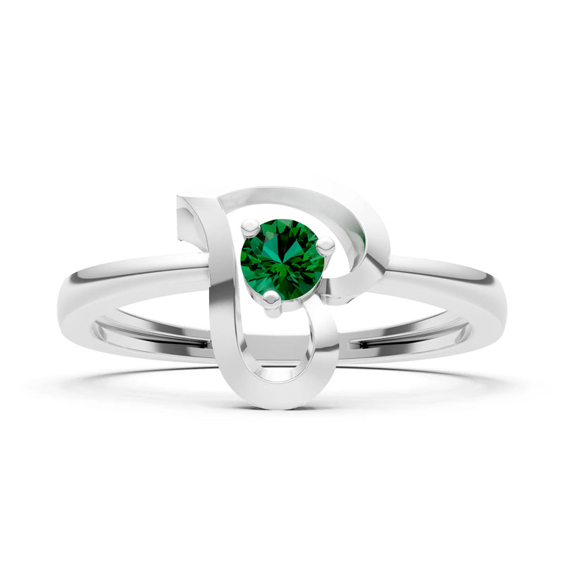 Amora Heart Tiny Solitaire Ring
