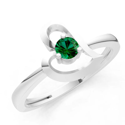 Amora Heart Tiny Solitaire Ring