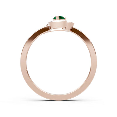 Amora Heart Tiny Solitaire Ring