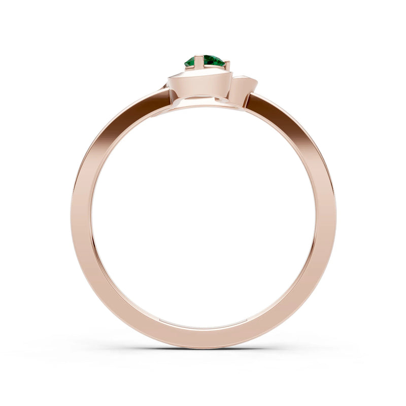 Amora Heart Tiny Solitaire Ring