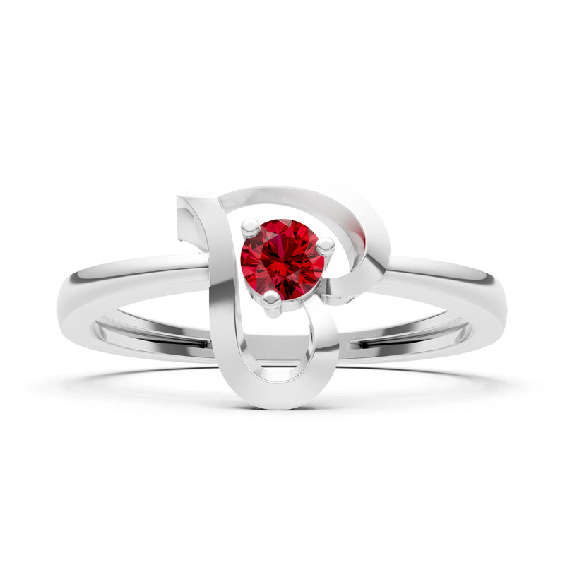 Amora Heart Tiny Solitaire Ring