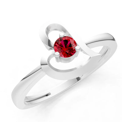 Amora Heart Tiny Solitaire Ring