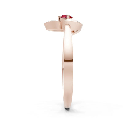 Amora Heart Tiny Solitaire Ring