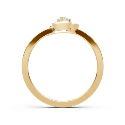 Amora Heart Tiny Solitaire Ring