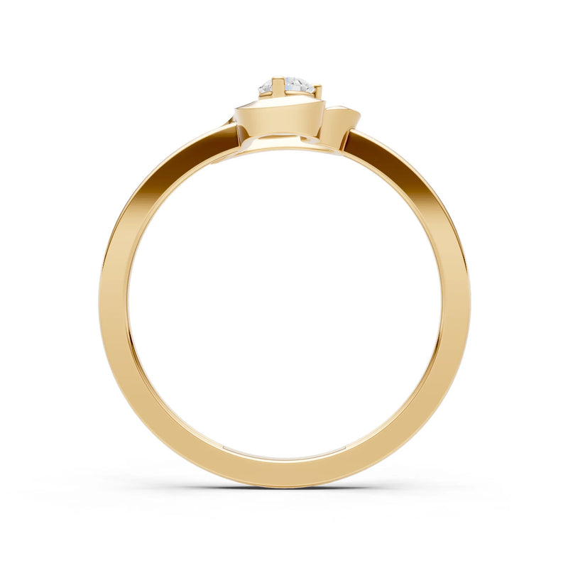 Amora Heart Tiny Solitaire Ring