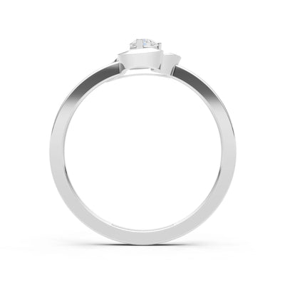 Amora Heart Tiny Solitaire Ring