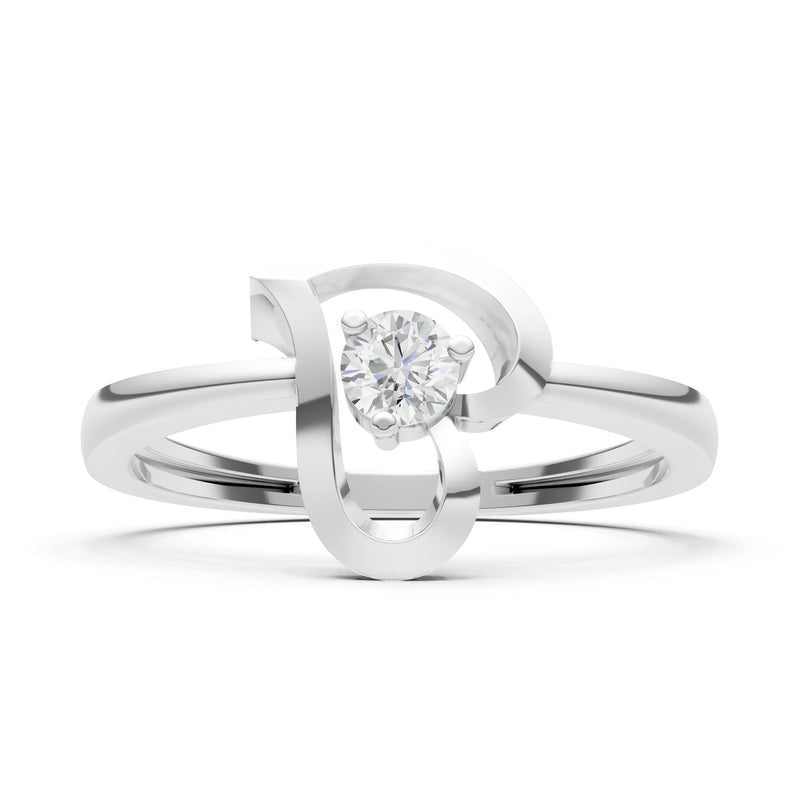 Amora Heart Tiny Solitaire Ring