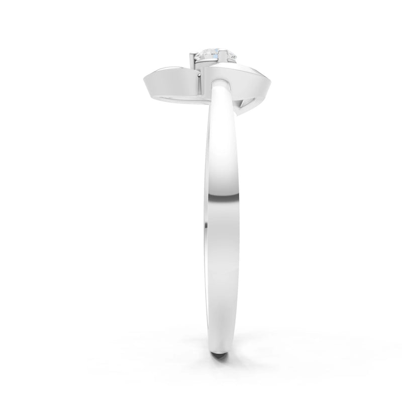 Amora Heart Tiny Solitaire Ring