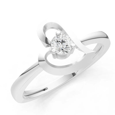 Amora Heart Tiny Solitaire Ring