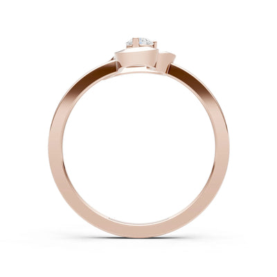 Amora Heart Tiny Solitaire Ring