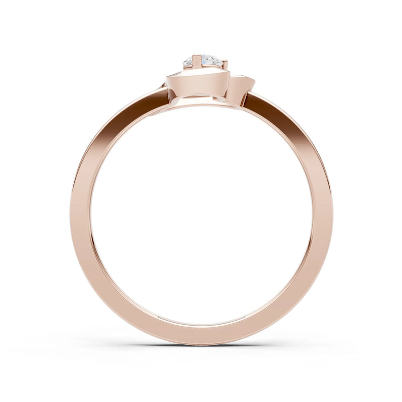 Amora Heart Tiny Solitaire Ring
