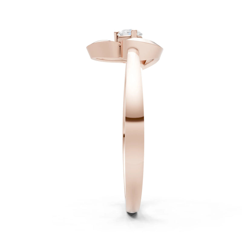 Amora Heart Tiny Solitaire Ring