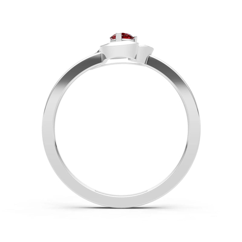 Amora Heart Tiny Solitaire Ring