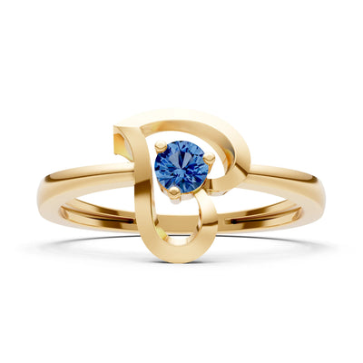 Amora Heart Tiny Solitaire Ring