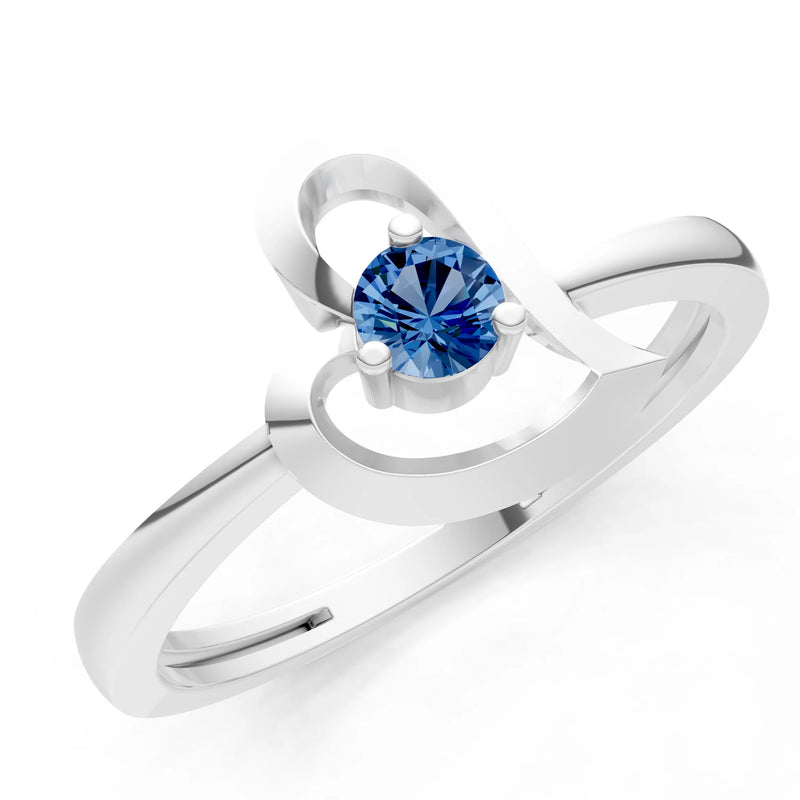 Amora Heart Tiny Solitaire Ring