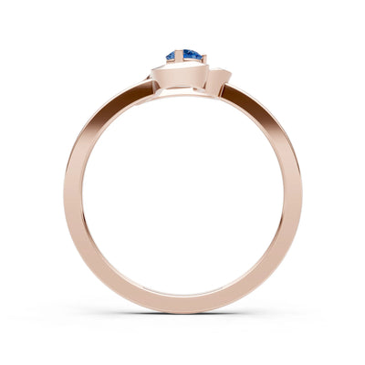 Amora Heart Tiny Solitaire Ring