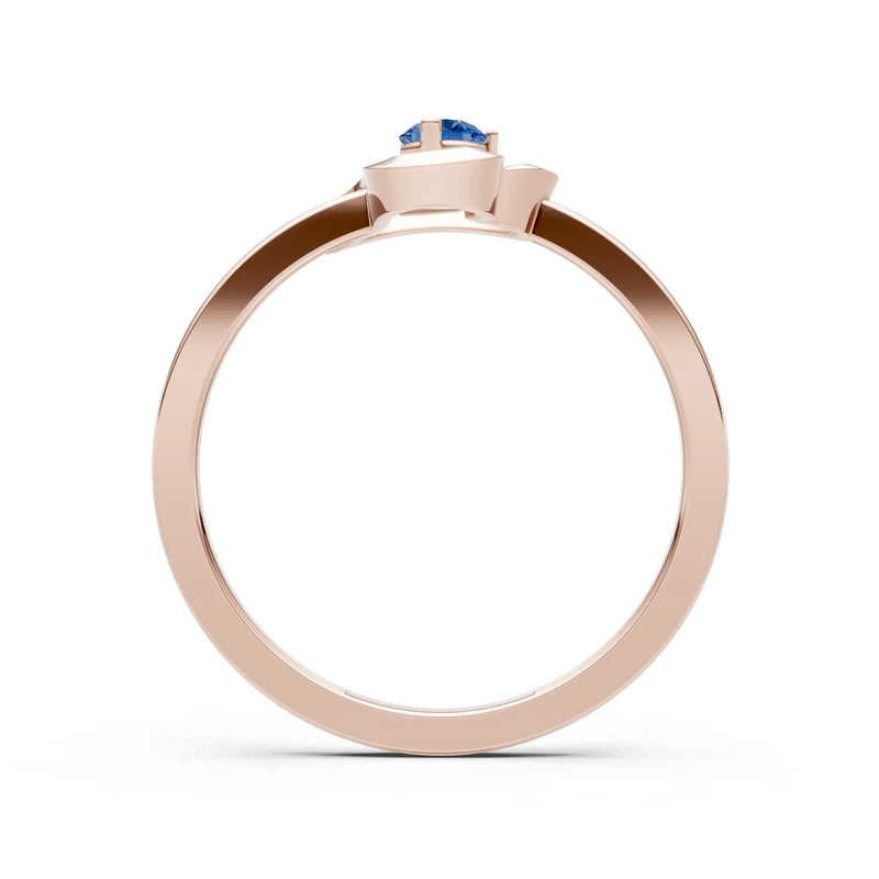 Amora Heart Tiny Solitaire Ring