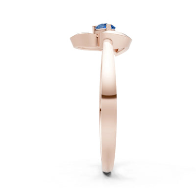 Amora Heart Tiny Solitaire Ring