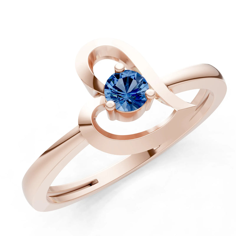 Amora Heart Tiny Solitaire Ring