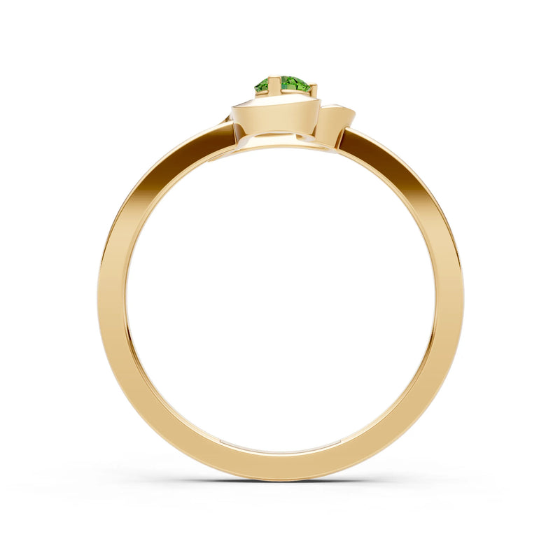 Amora Heart Tiny Solitaire Ring
