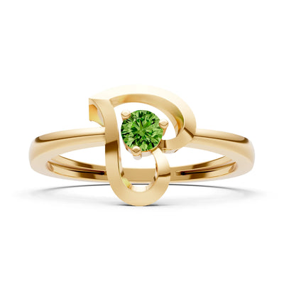 Amora Heart Tiny Solitaire Ring