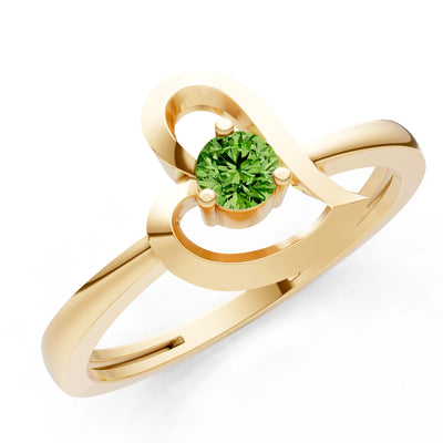 Amora Heart Tiny Solitaire Ring