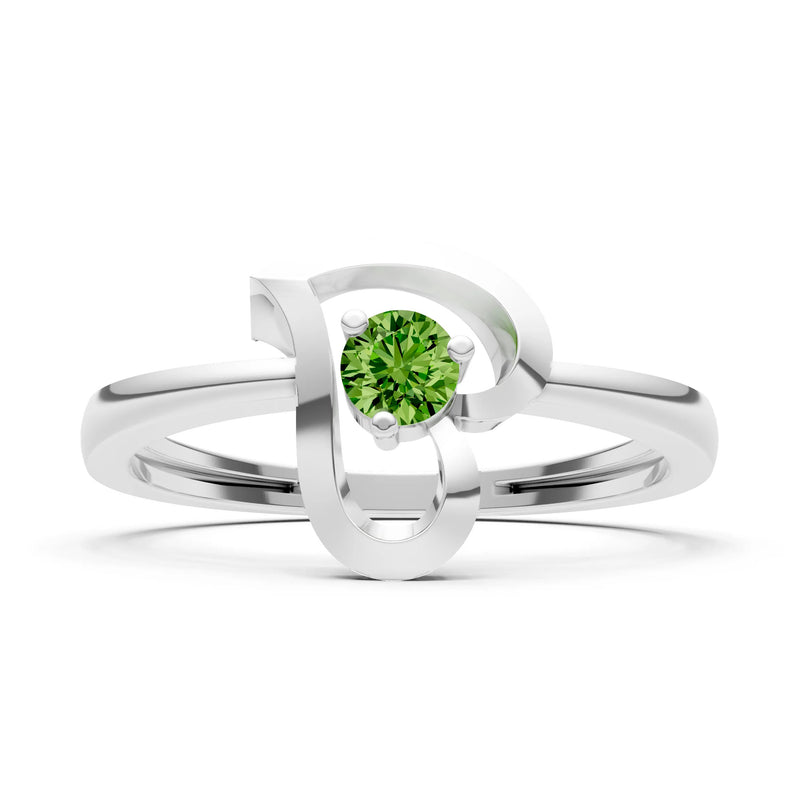 Amora Heart Tiny Solitaire Ring