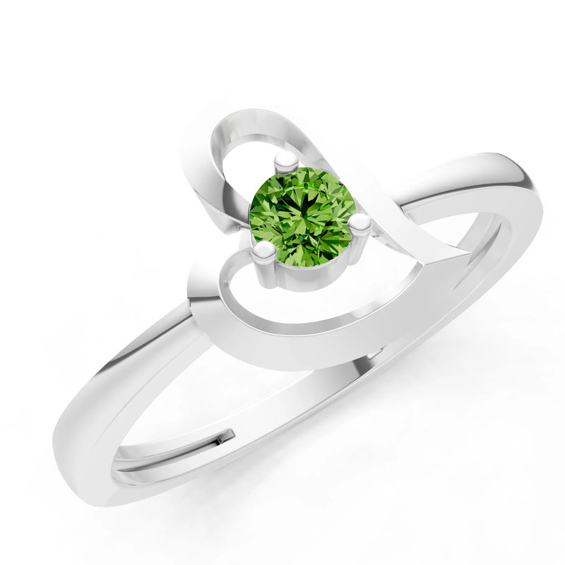 Amora Heart Tiny Solitaire Ring