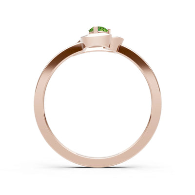 Amora Heart Tiny Solitaire Ring