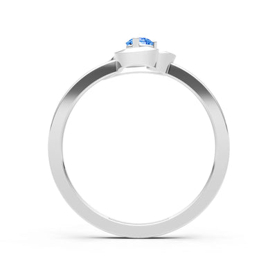 Amora Heart Tiny Solitaire Ring