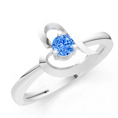 Amora Heart Tiny Solitaire Ring