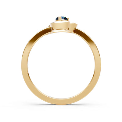 Amora Heart Tiny Solitaire Ring