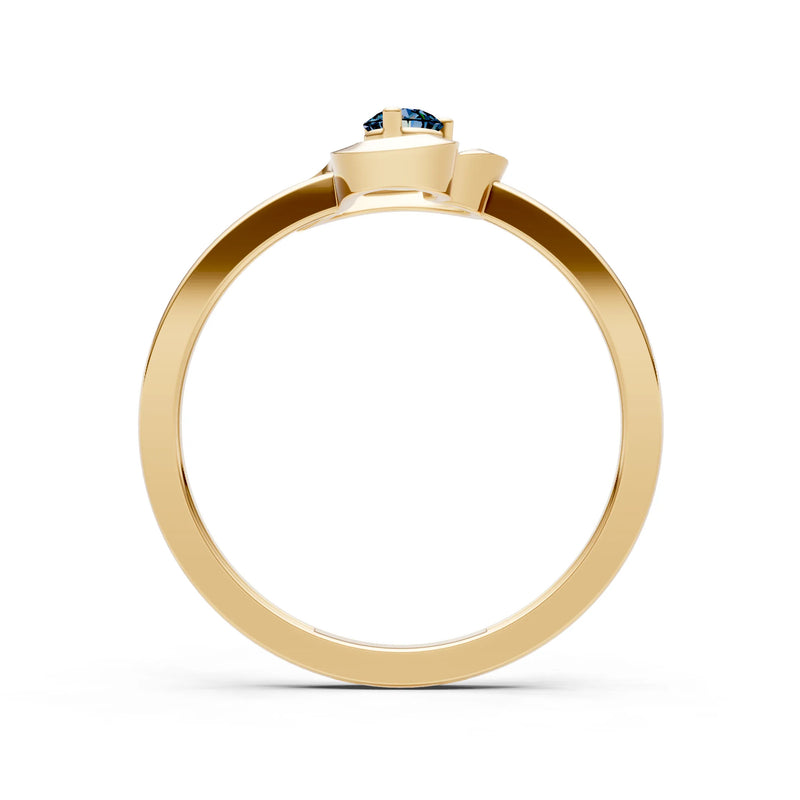 Amora Heart Tiny Solitaire Ring