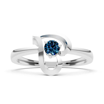 Amora Heart Tiny Solitaire Ring